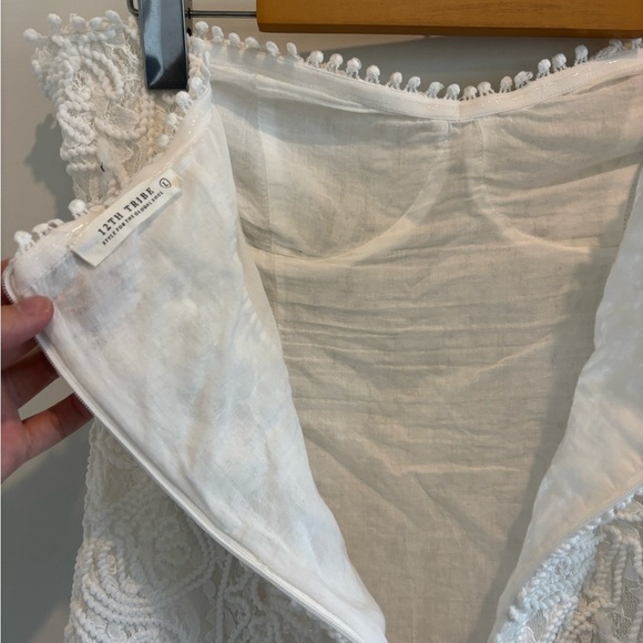 12th Tribe White Strapless Dress - Picture 4 of 6
